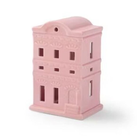Target Bullseye Easter Ceramic Pastel Light Up Village Houses LED Set of 5 - Picture 4 of 9